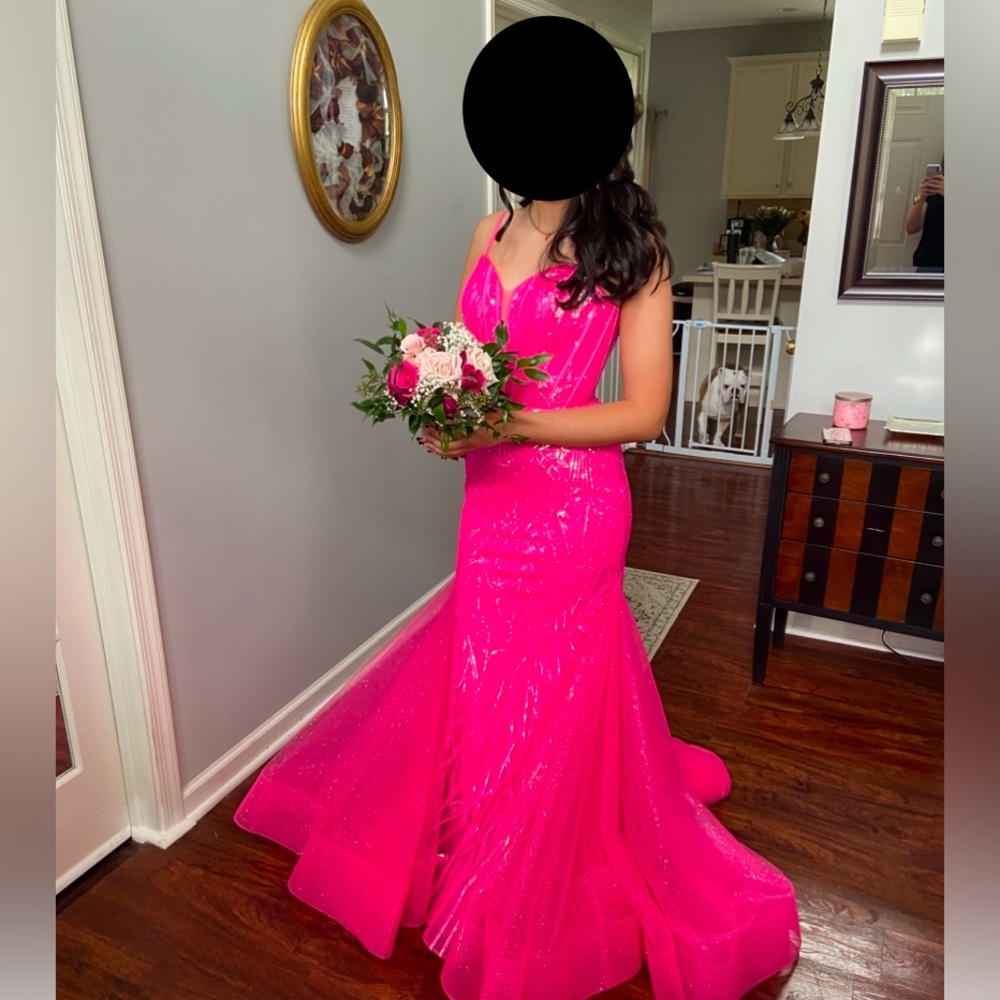 Colors couture prom dress